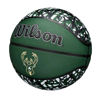 Foto 3 | Baloncesto Wilson Nba Team Graffiti Milwaukee Bucks, Talla 7 - Venta Internacional.