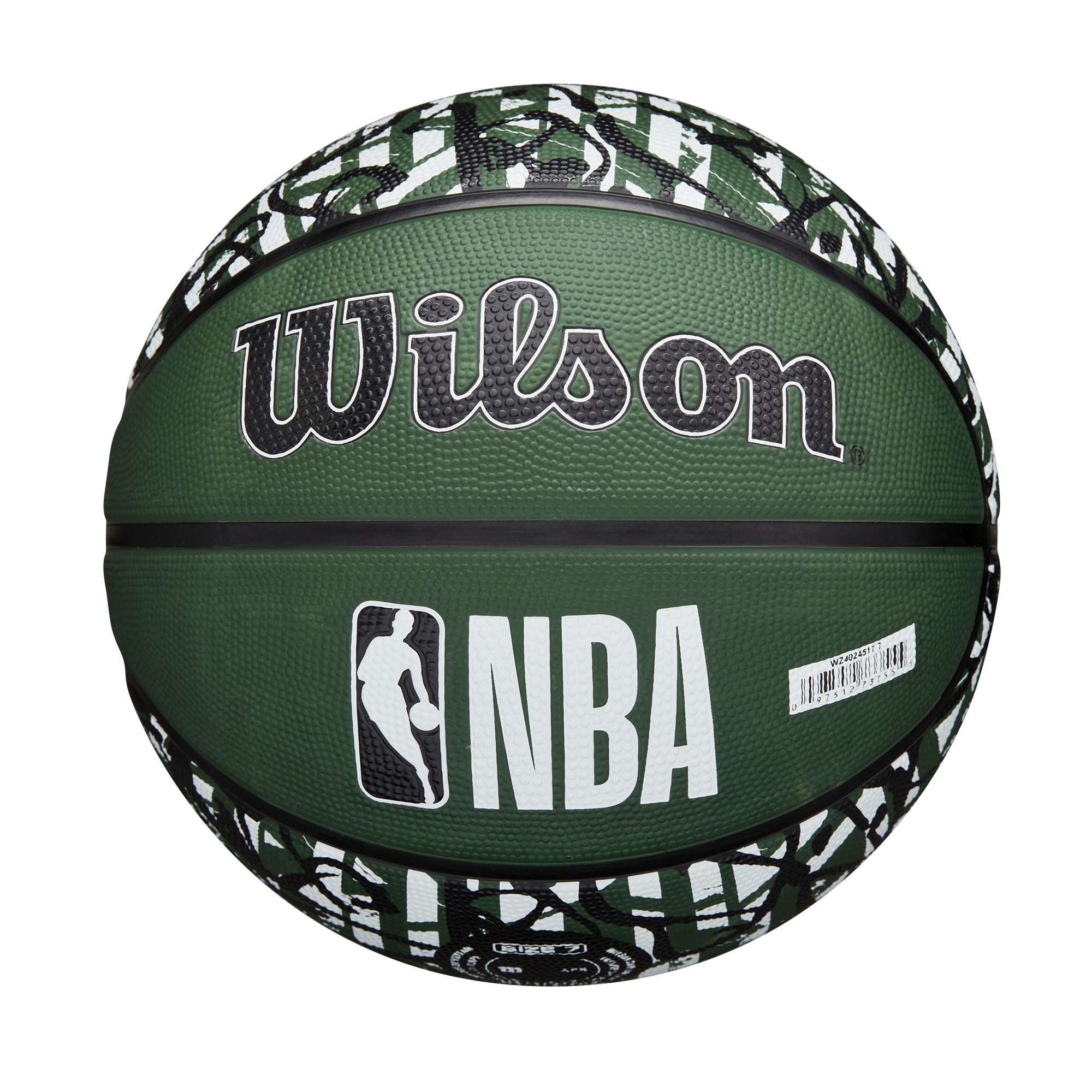 Foto 8 pulgar | Baloncesto Wilson Nba Team Graffiti Milwaukee Bucks, Talla 7 - Venta Internacional.