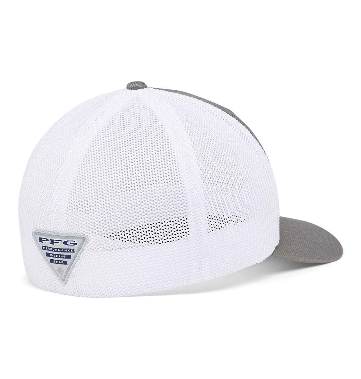 Foto 3 pulgar | Gorra Columbia Pfg Con Forma De Bandera De Pez, Malla, Corona Alta, Titanio Y Blanco - Venta Internacional.