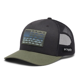 Foto 1 | Sombrero Columbia Pfg Con Bandera De Pez, Malla, Espalda A Presión, Tiburón/ciprés - Venta Internacional.