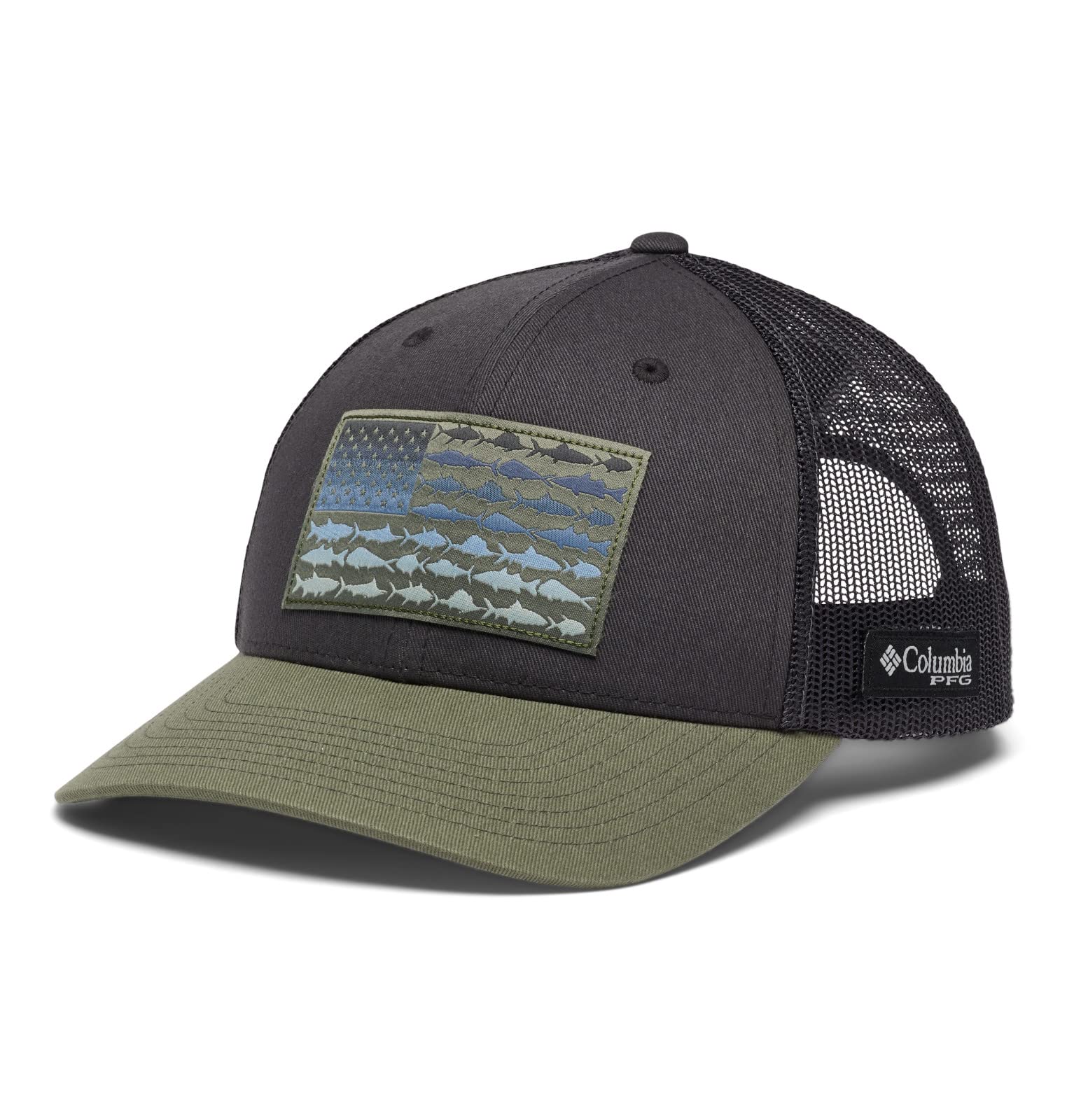 Foto 4 pulgar | Sombrero Columbia Pfg Con Bandera De Pez, Malla, Espalda A Presión, Tiburón/ciprés - Venta Internacional.