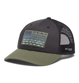 Foto 3 | Sombrero Columbia Pfg Con Bandera De Pez, Malla, Espalda A Presión, Tiburón/ciprés - Venta Internacional.