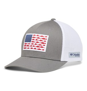 Foto 1 | Bandera De Malla Pfg De Cap Columbia, Color Blanco Y Titanio, Talla L/xl - Venta Internacional.