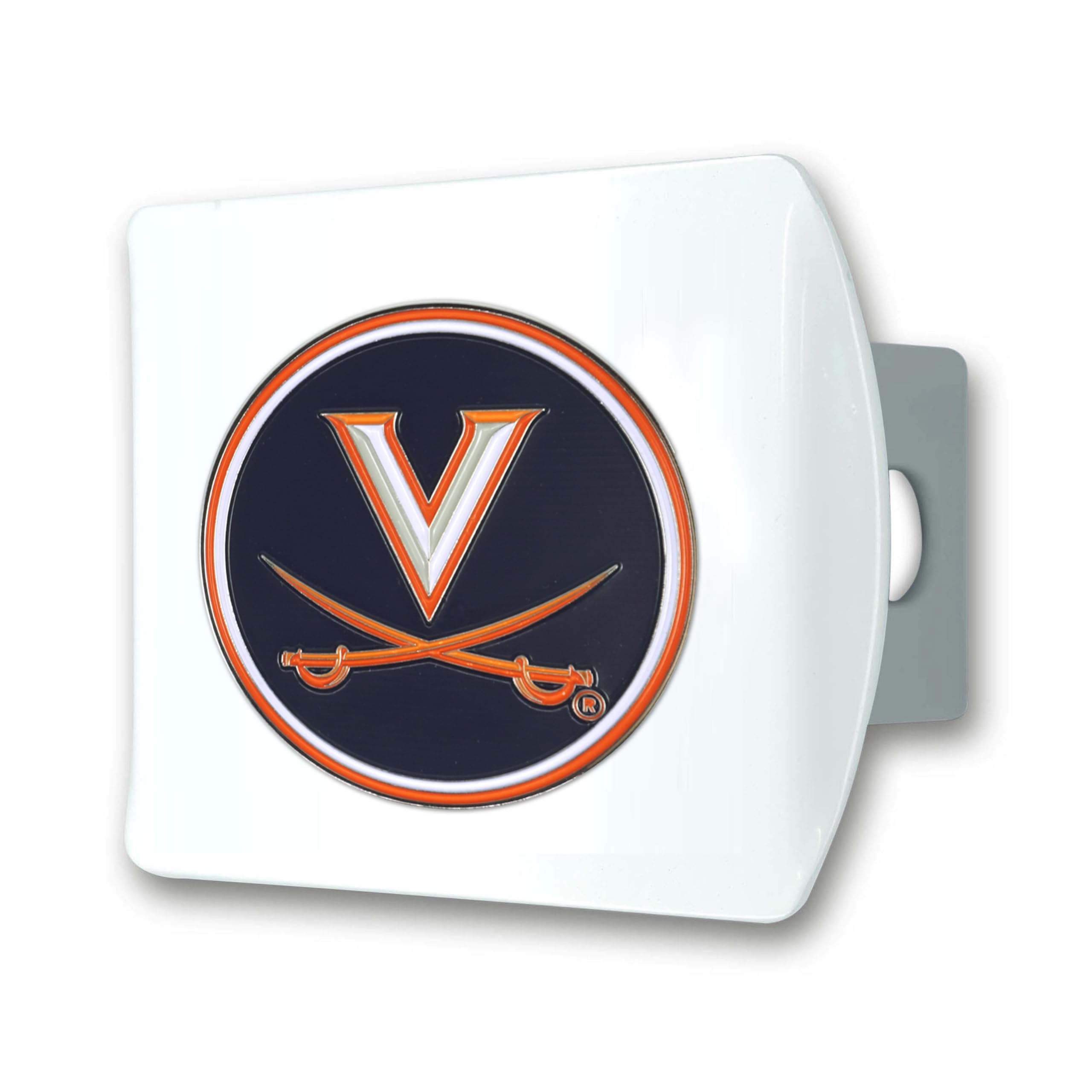 Foto 2 pulgar | Funda De Enganche Fanmats De La Universidad De Virginia Con Logotipo 3d, Color Blanco - Venta Internacional.