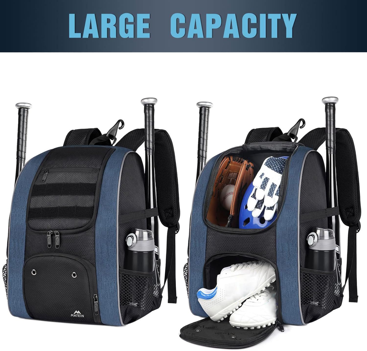 Foto 3 pulgar | Mochila De Béisbol Matein Bolsa Ligera De Softball Para Hombre - Venta Internacional.