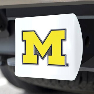 Foto 5 | Funda De Enganche Fanmats De La Universidad De Michigan Con Logotipo 3d, Color Blanco - Venta Internacional.