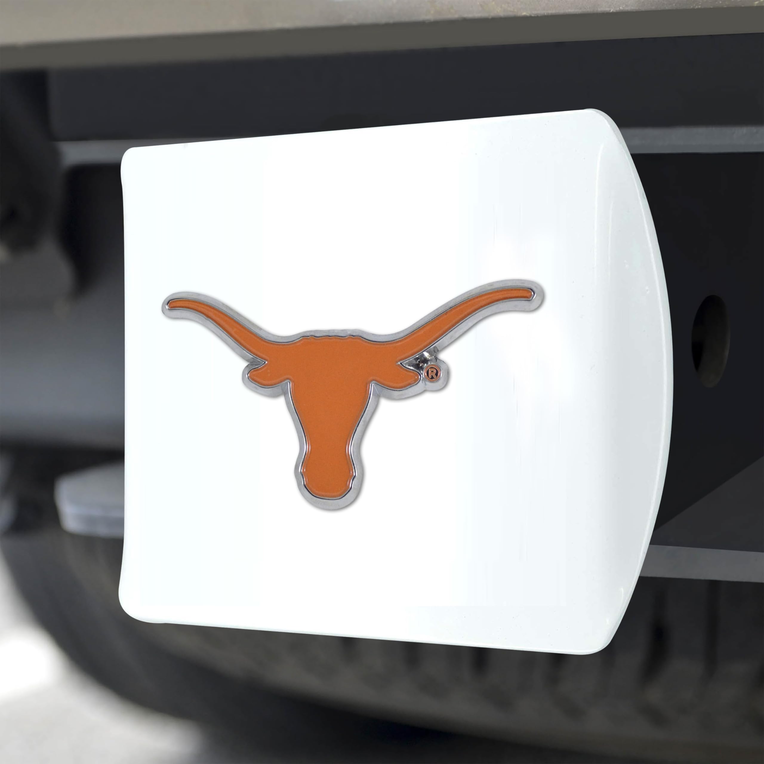 Foto 6 pulgar | Funda De Enganche Fanmats De La Universidad De Texas, Blanca Con Logotipo Cromado - Venta Internacional.