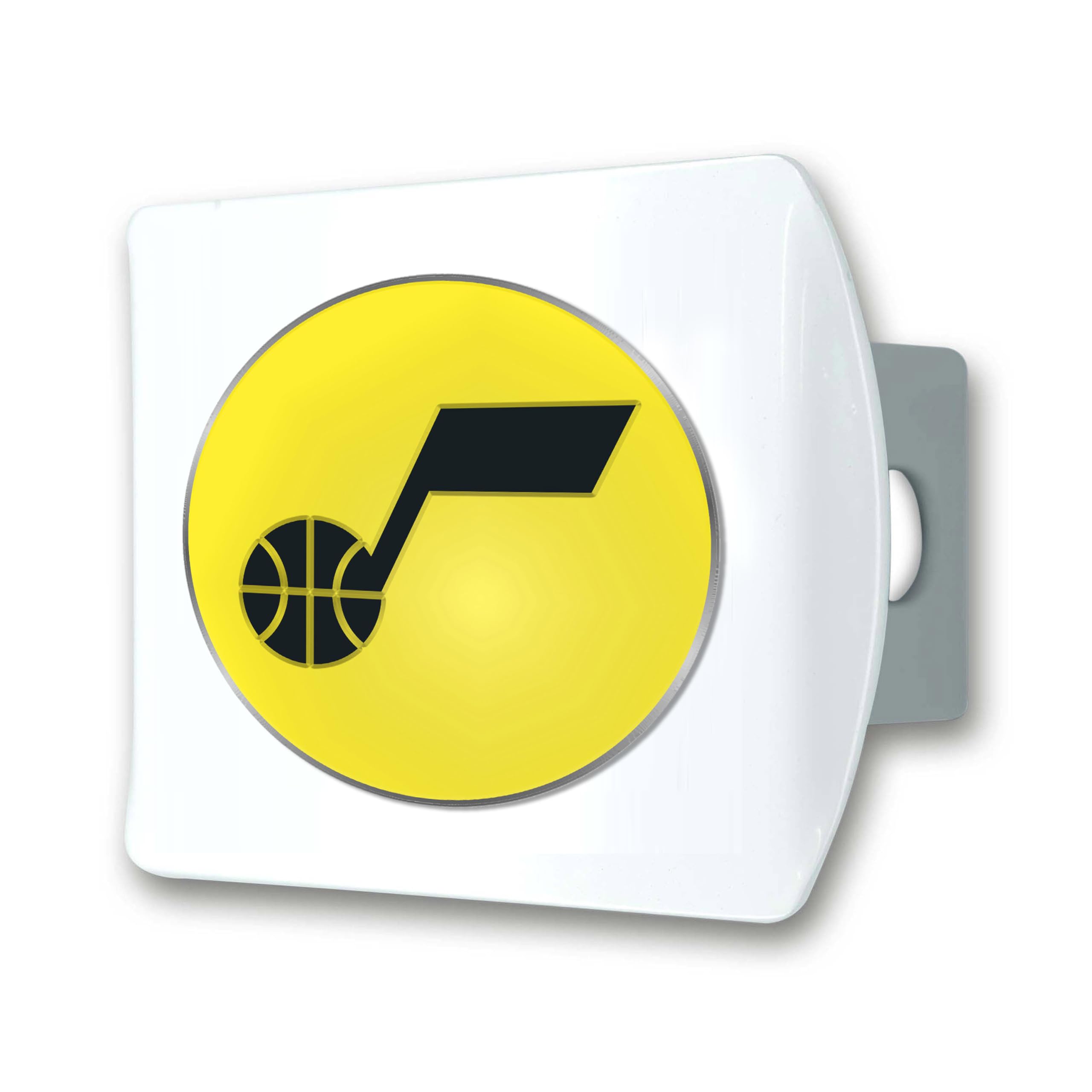 Foto 2 pulgar | Funda De Enganche Fanmats Nba Utah Jazz Blanca Con Logotipo 3d Cromado - Venta Internacional.