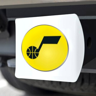 Foto 5 | Funda De Enganche Fanmats Nba Utah Jazz Blanca Con Logotipo 3d Cromado - Venta Internacional.