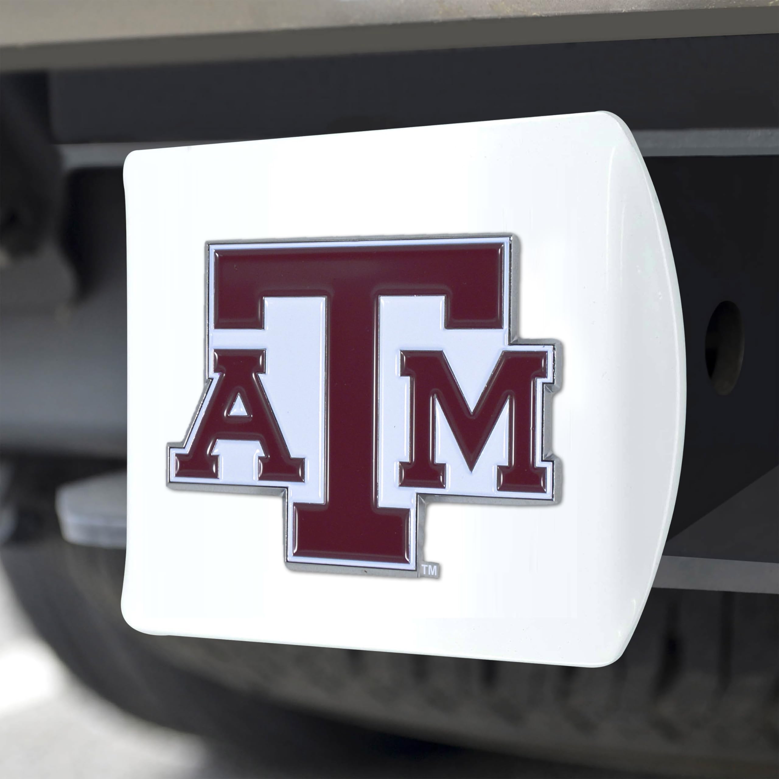 Foto 6 pulgar | Funda De Enganche Fanmats Texas A&m University Blanca Con Logotipo 3d - Venta Internacional.