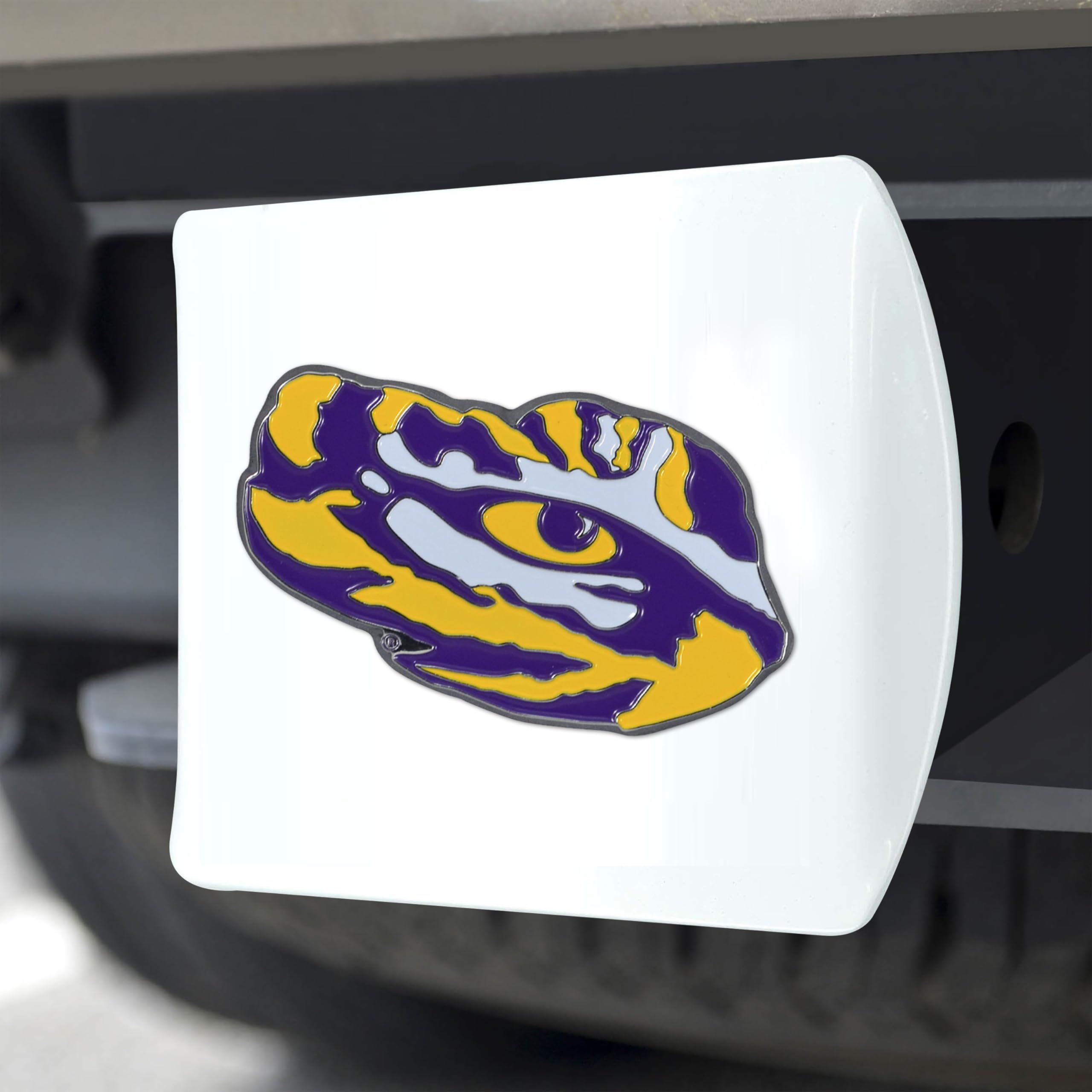 Foto 5 | Funda De Enganche Fanmats De La Universidad Estatal De Luisiana, Color Blanco - Venta Internacional.