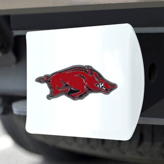 Foto 5 | Funda De Enganche Fanmats De La Universidad De Arkansas Con Logotipo 3d, Color Blanco - Venta Internacional.