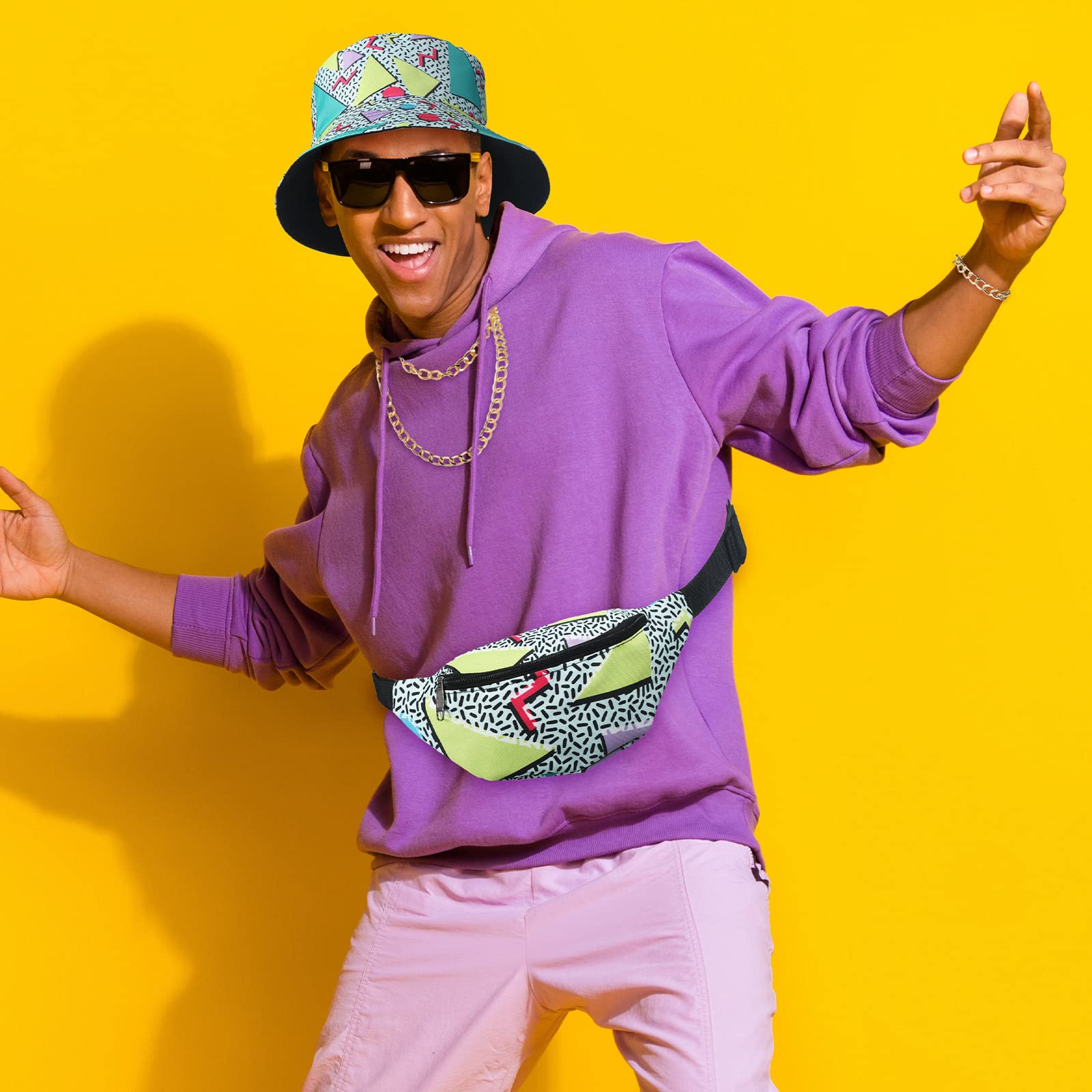 Foto 5 | Disfraz Hicarer Hip Hop De Los Años 80 Y 90 Para Mujer Y Hombre, Halloween - Venta Internacional.