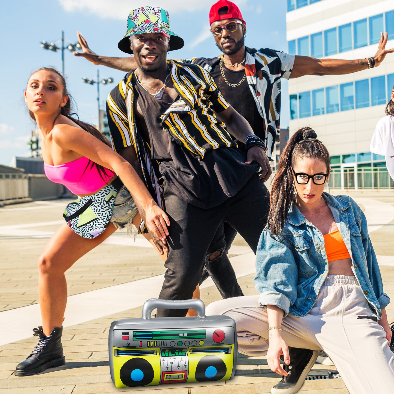 Foto 6 | Disfraz Hicarer Hip Hop De Los Años 80 Y 90 Para Mujer Y Hombre, Halloween - Venta Internacional.