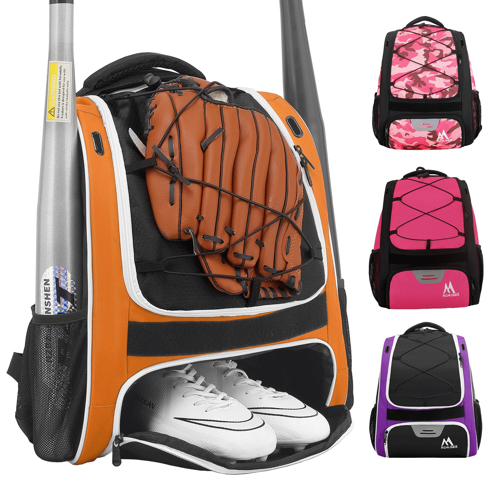 Foto 2 pulgar | Bolsa De Béisbol Hemihair, Mochila De Béisbol Para Jóvenes Y Adultos - Venta Internacional.