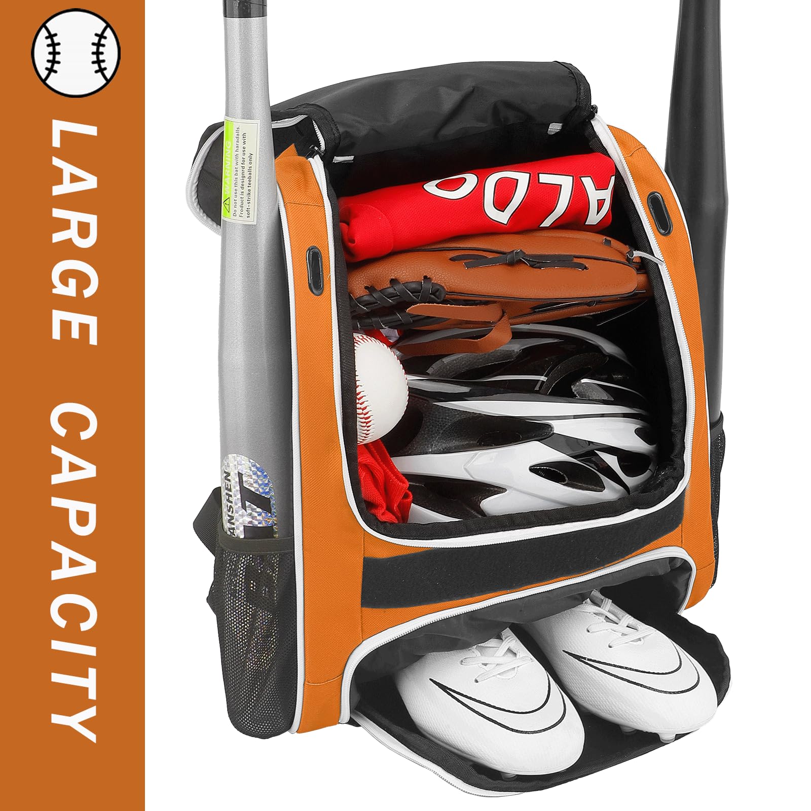 Foto 8 pulgar | Bolsa De Béisbol Hemihair, Mochila De Béisbol Para Jóvenes Y Adultos - Venta Internacional.