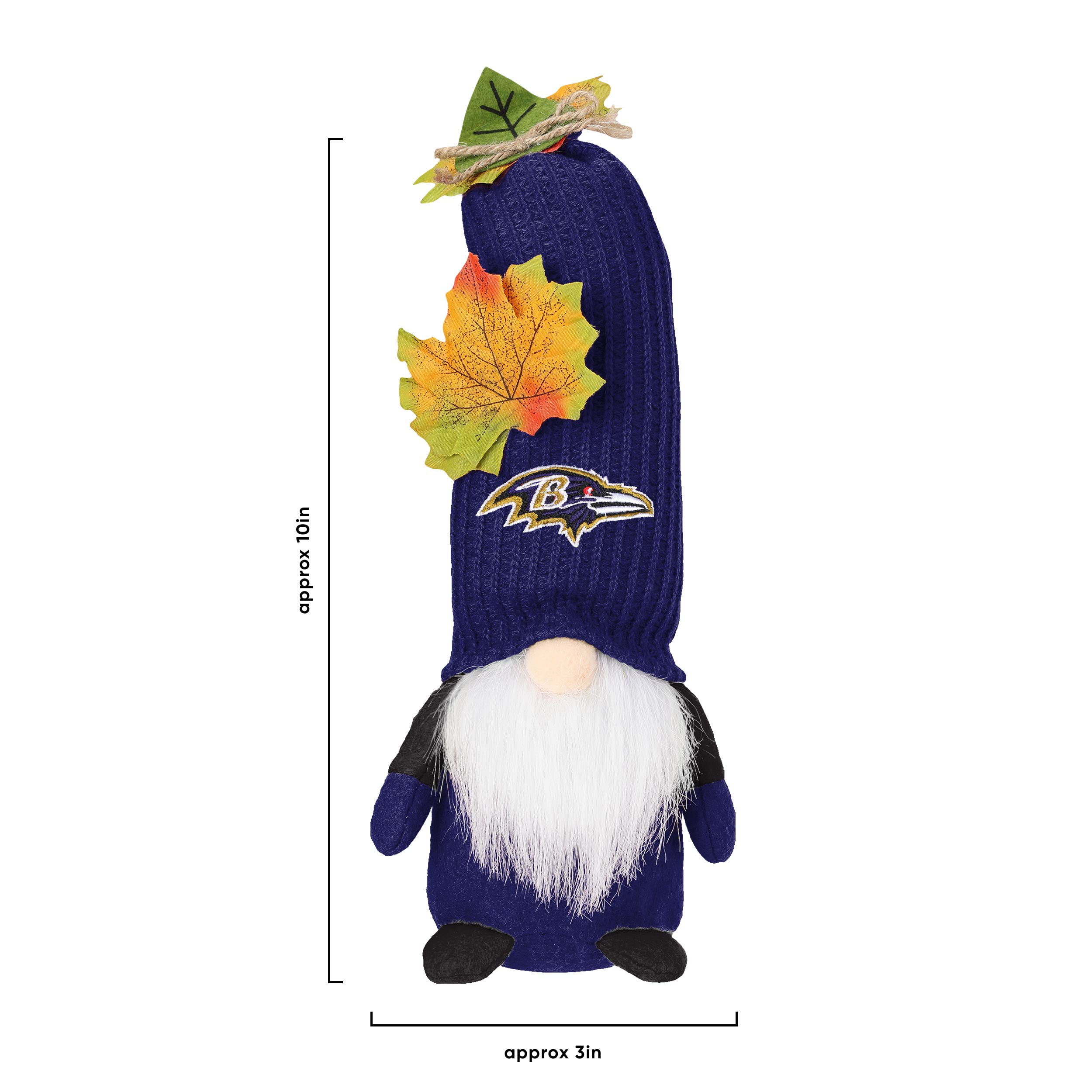 Foto 5 pulgar | Gnomo De Peluche Foco Baltimore Ravens Nfl Harvest, Material Mixto - Venta Internacional.