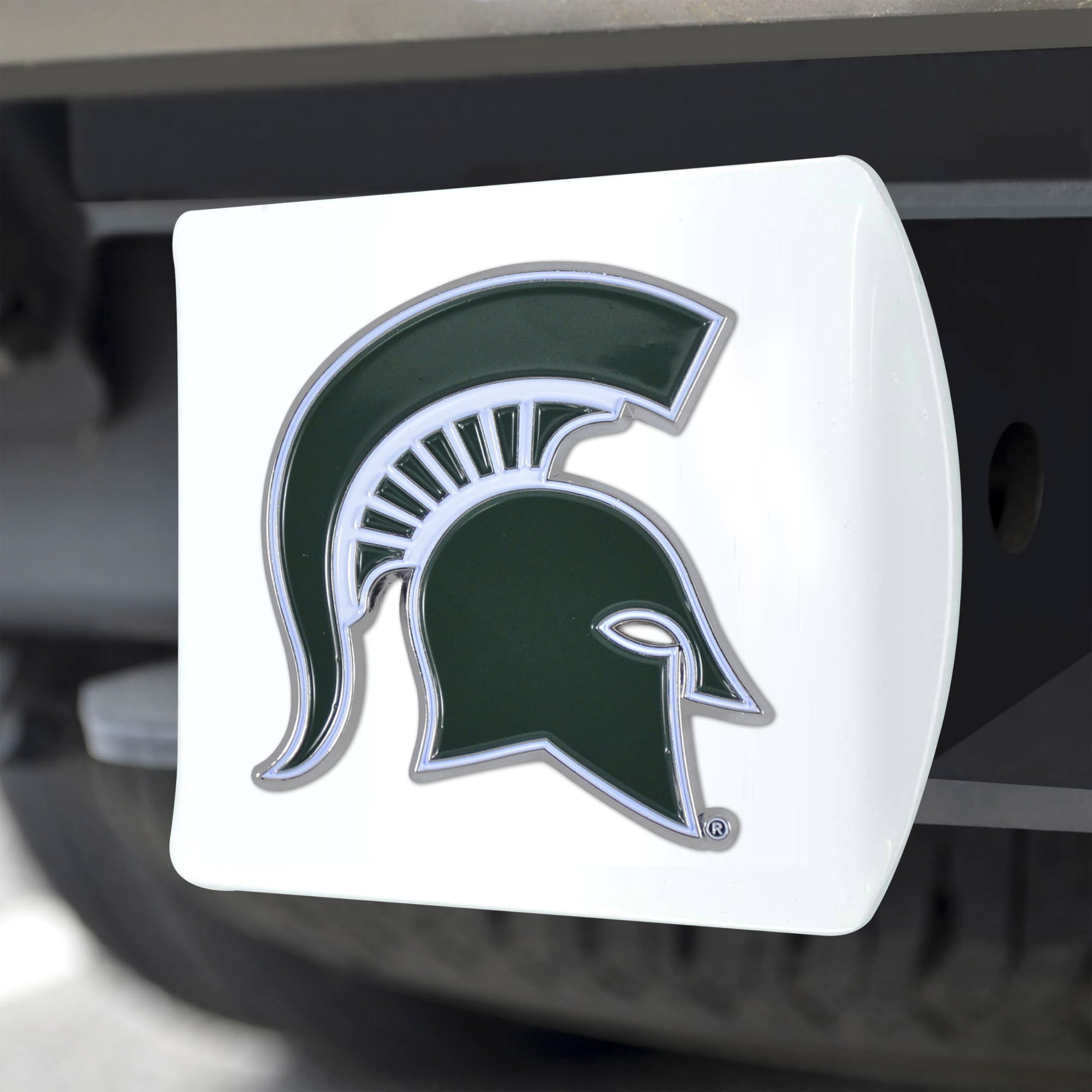 Foto 5 | Funda De Enganche Fanmats De La Universidad Estatal De Michigan, Blanca Con Logotipo - Venta Internacional.