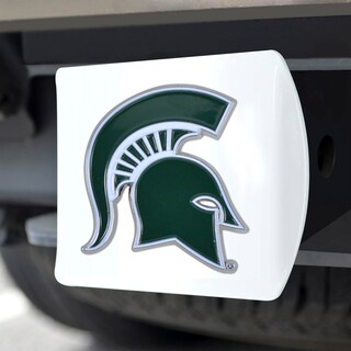 Foto 5 | Funda De Enganche Fanmats De La Universidad Estatal De Michigan, Blanca Con Logotipo - Venta Internacional.