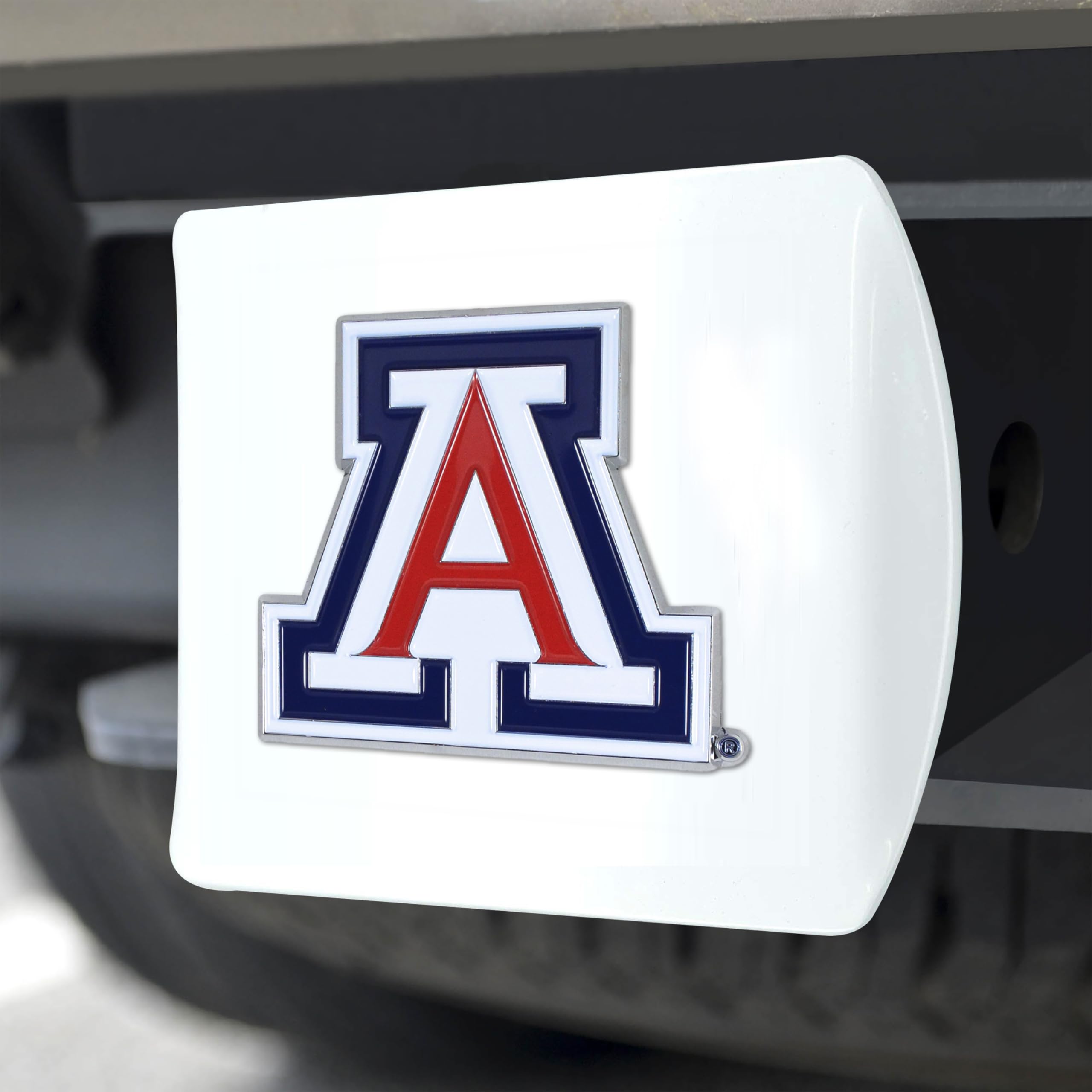 Foto 6 pulgar | Funda De Enganche Fanmats De La Universidad De Arizona, Blanca Con Logotipo 3d - Venta Internacional.
