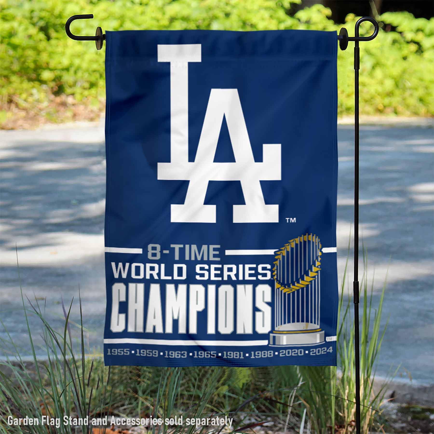 Foto 3 pulgar | Garden Flag Wincraft Los Angeles Dodgers 2024 Campeones Del Mundo - Venta Internacional.