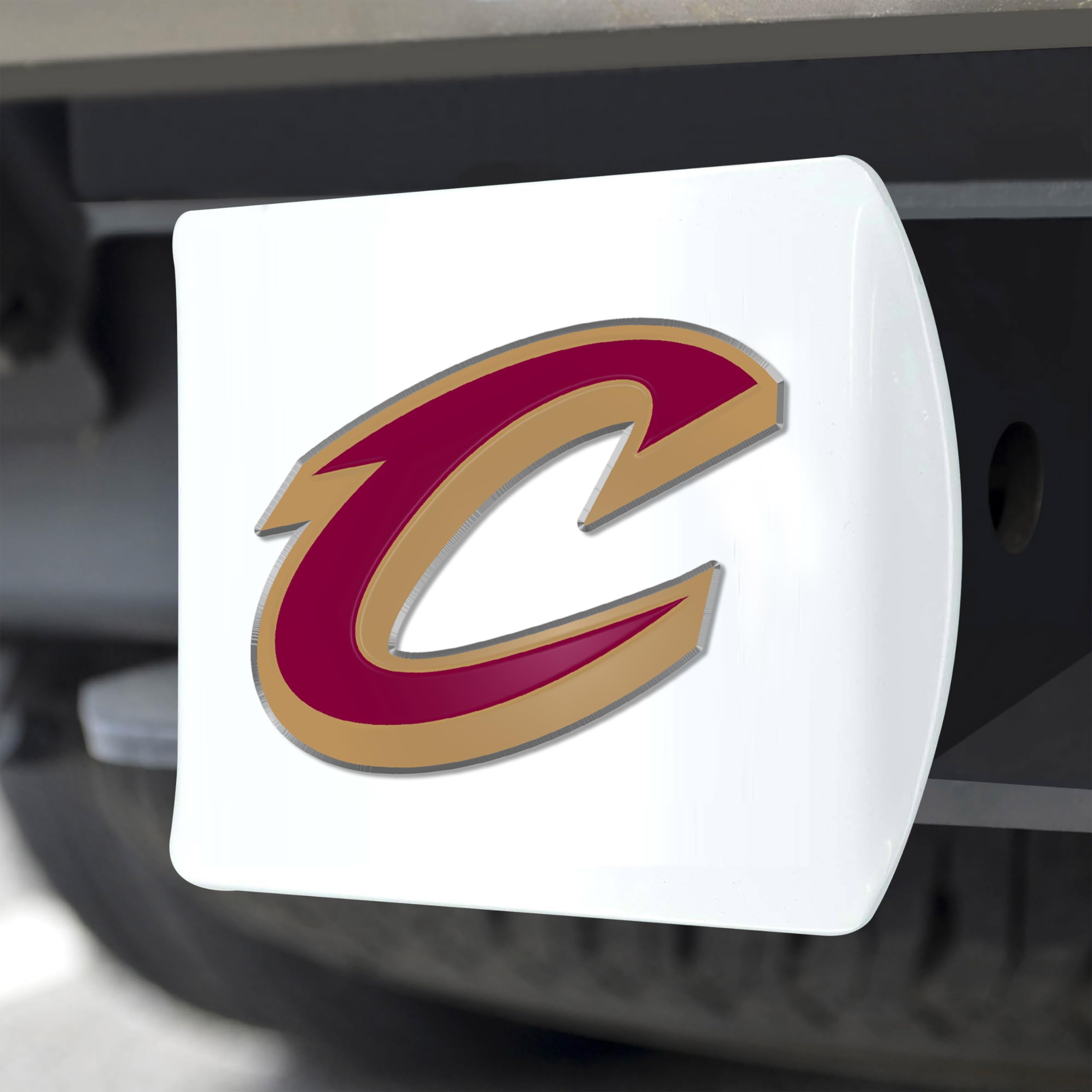 Foto 6 pulgar | Funda De Enganche Fanmats Nba Cleveland Cavaliers Blanca Con Logotipo - Venta Internacional.