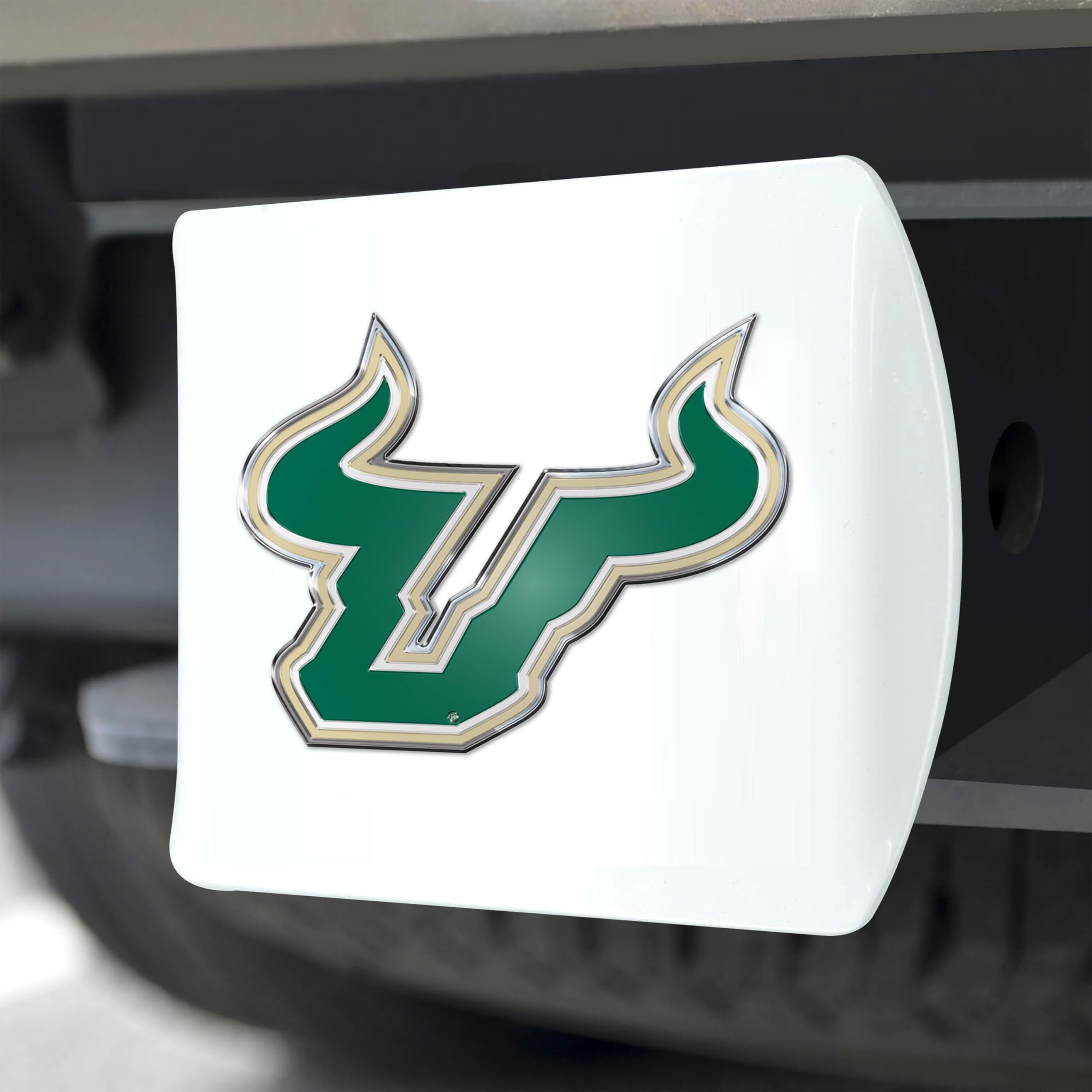 Foto 5 | Funda De Enganche Fanmats, Universidad Del Sur De Florida, Blanca - Venta Internacional.