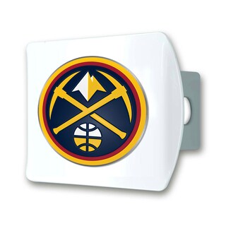 Foto 1 | Funda De Enganche Fanmats Nba Denver Nuggets Blanca Con Logotipo Cromado - Venta Internacional.