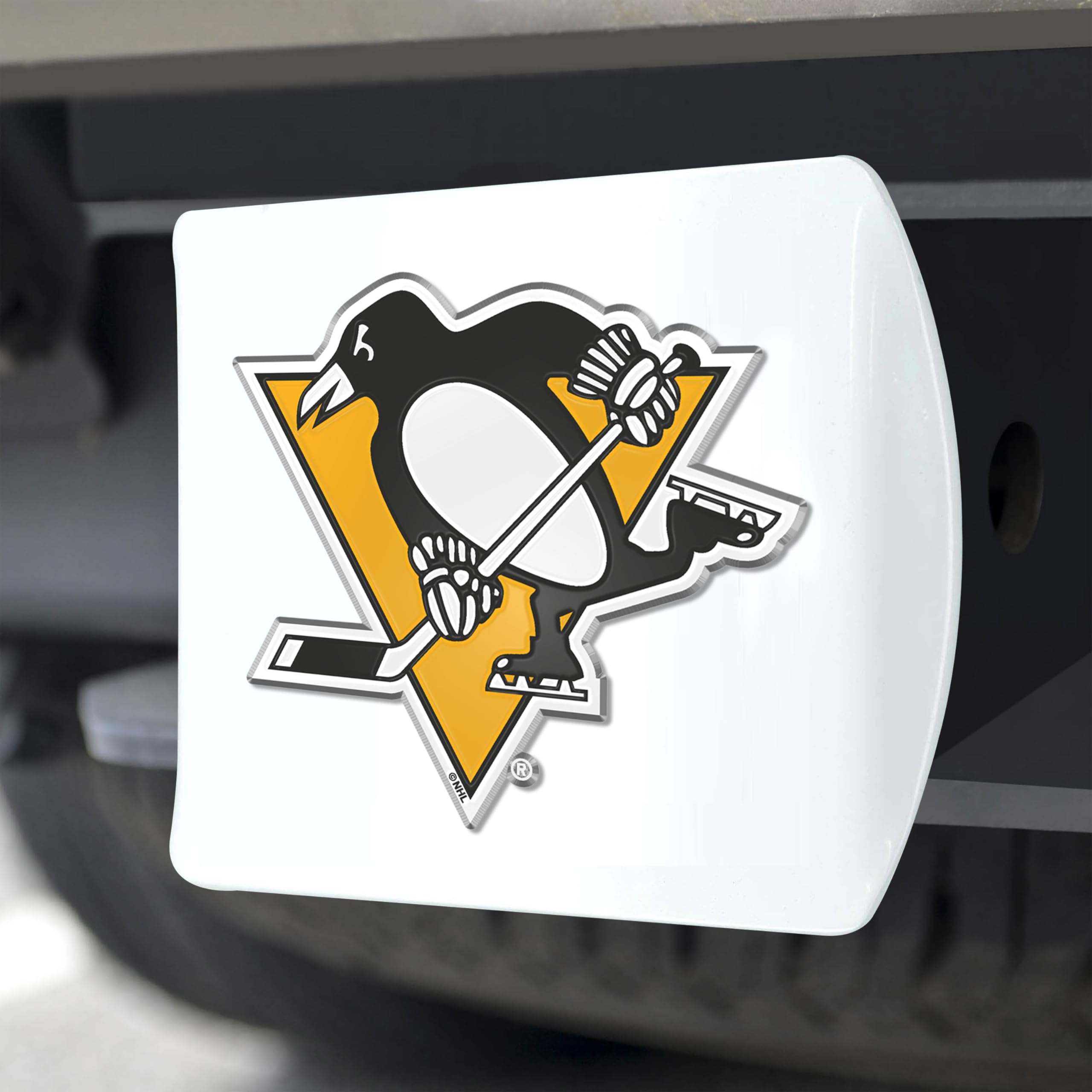 Foto 6 pulgar | Funda De Enganche Fanmats Nhl Pittsburgh Penguins Con Logotipo 3d - Venta Internacional.