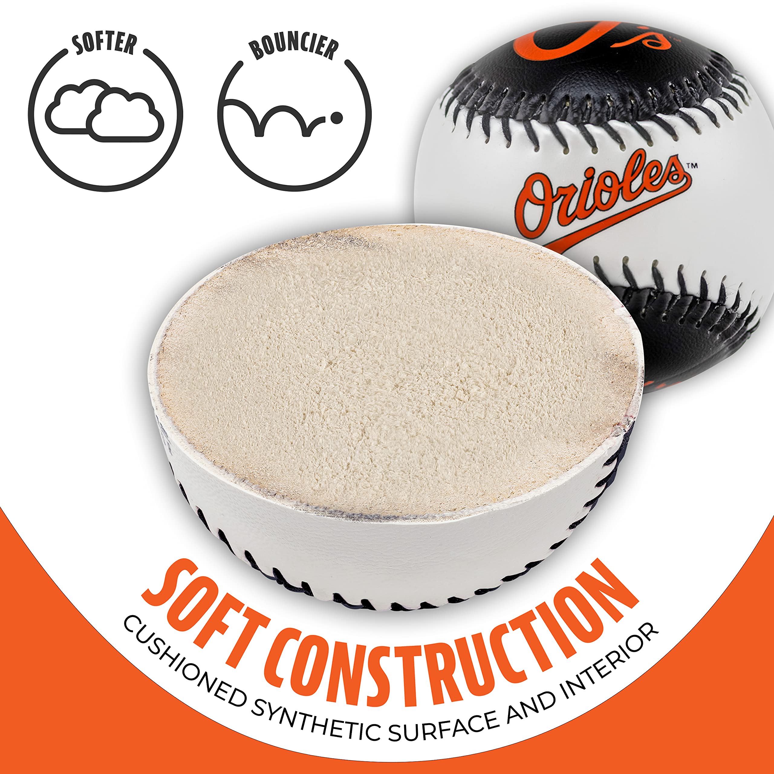 Foto 4 pulgar | Logotipo Del Equipo De Béisbol Franklin Sports Baltimore Orioles De La Mlb - Venta Internacional.
