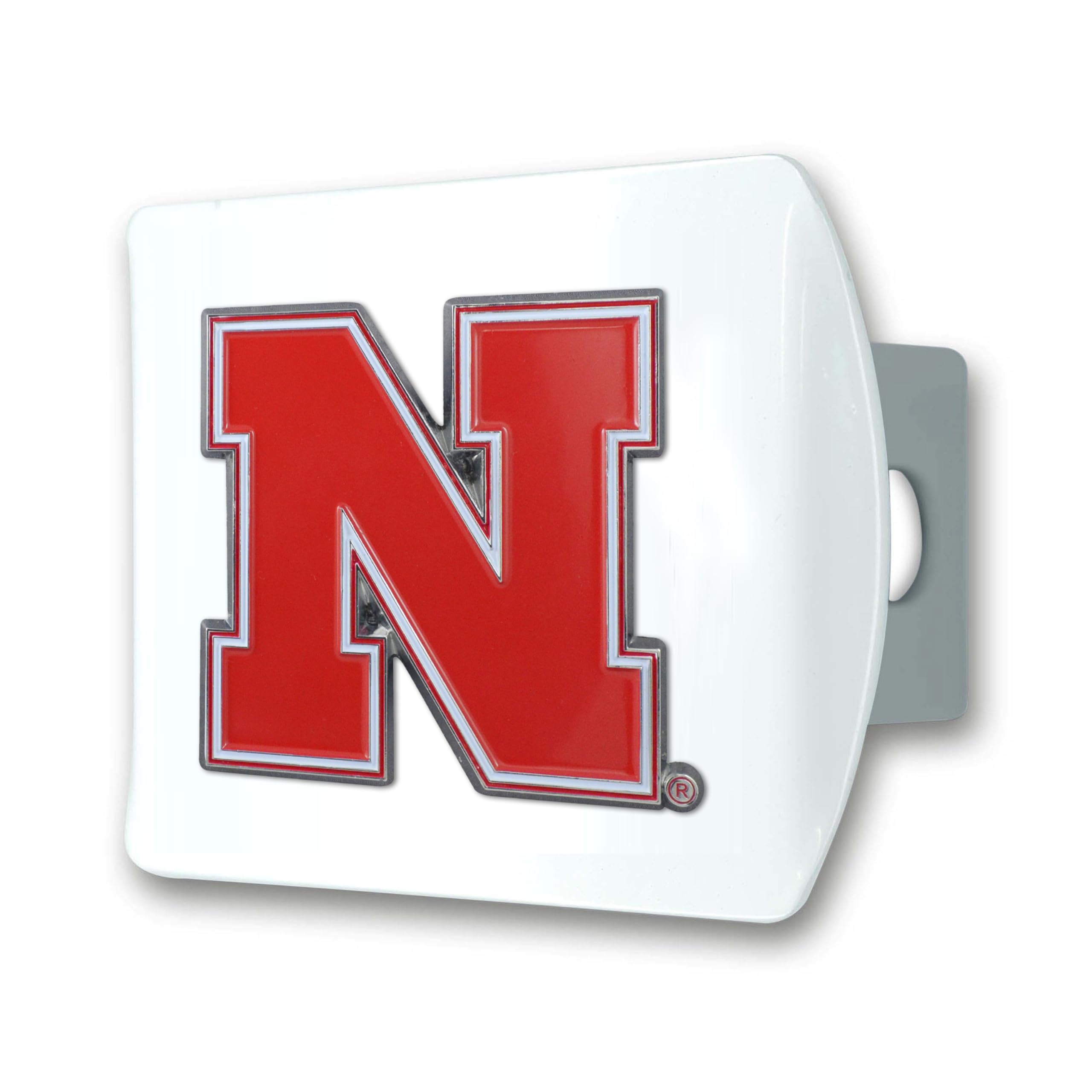 Foto 1 | Funda De Enganche Fanmats De La Universidad De Nebraska Con Logotipo 3d, Color Blanco - Venta Internacional.