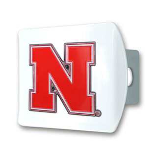 Foto 1 | Funda De Enganche Fanmats De La Universidad De Nebraska Con Logotipo 3d, Color Blanco - Venta Internacional.