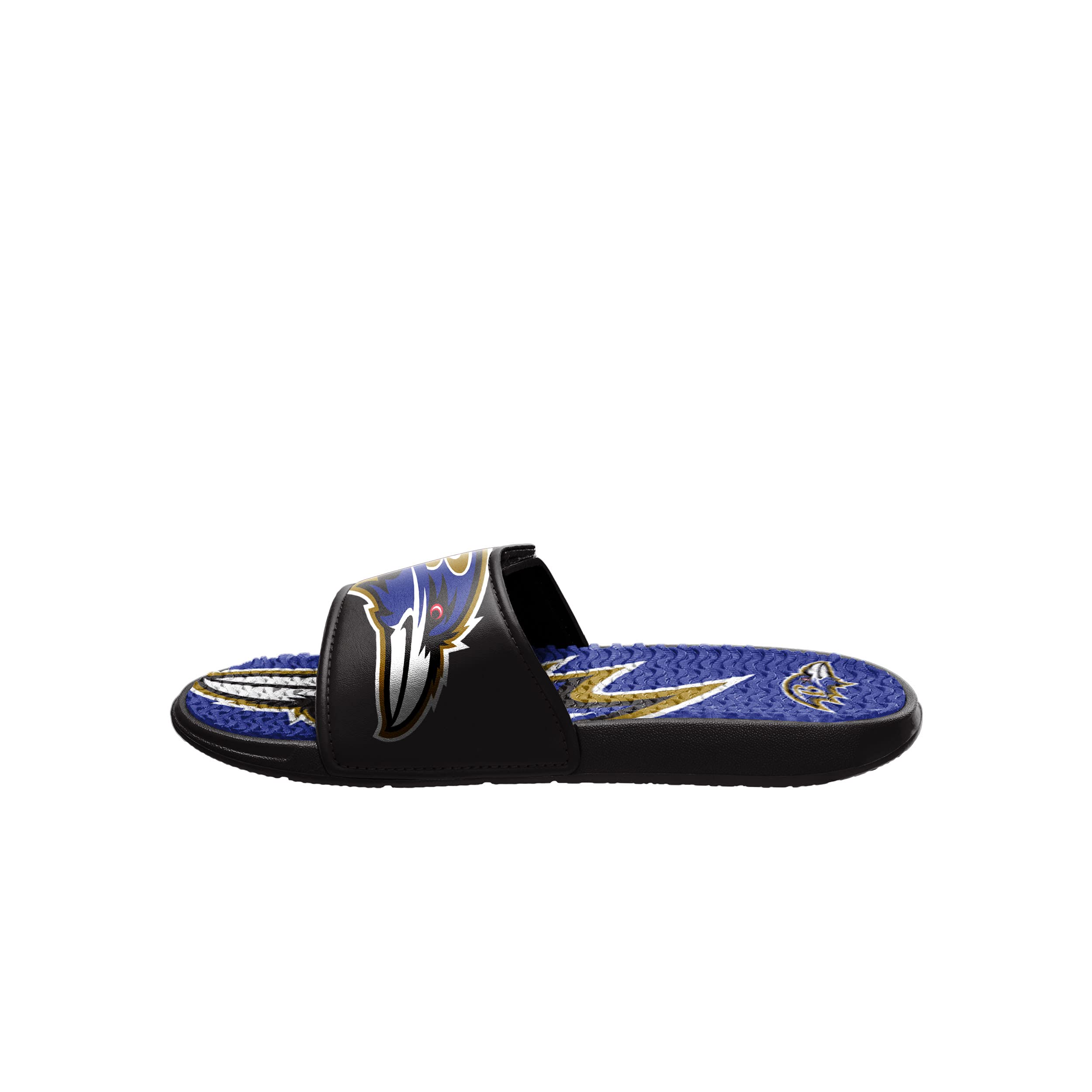 Foto 5 pulgar | Gel Slides Foco Baltimore Ravens Nfl Colorblock Con Logo Grande - Venta Internacional.
