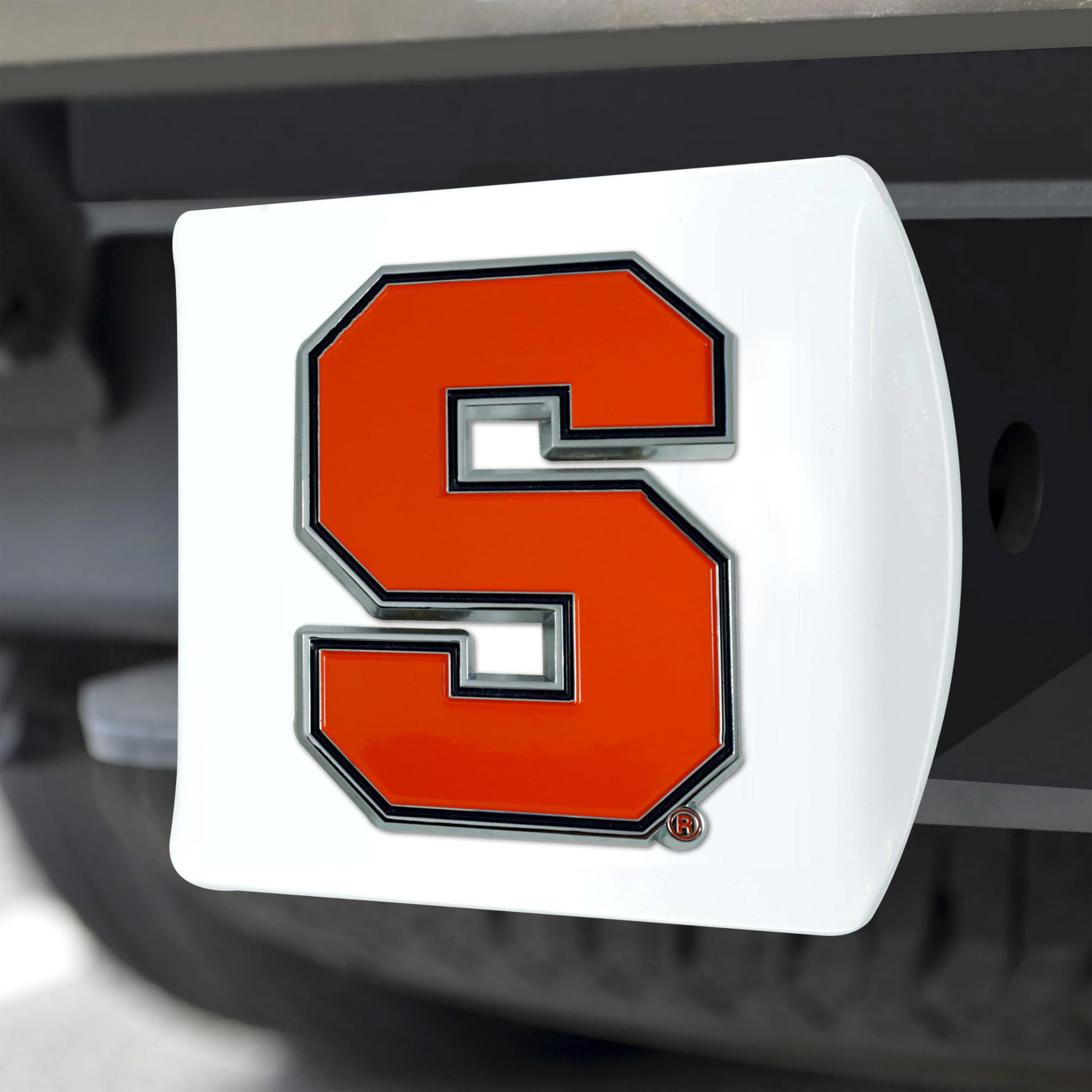 Foto 5 | Funda De Enganche Fanmats 43595 Syracuse University, Blanca Con Logotipo - Venta Internacional.