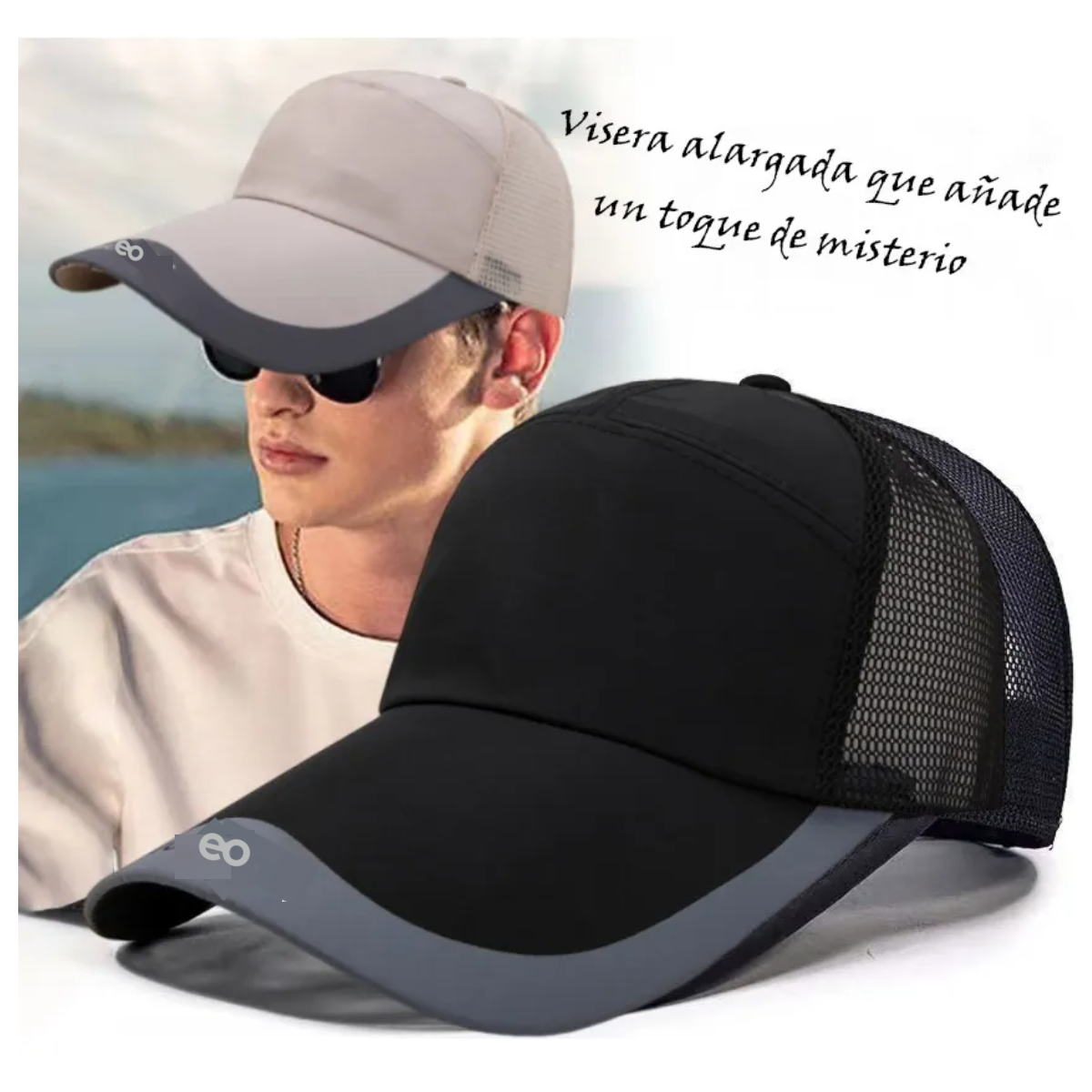 Foto 2 | Kit 3pcs Gorra De Béisbol Deportiva Hombre Eo Safe Imports Esi-19660 Multicolor