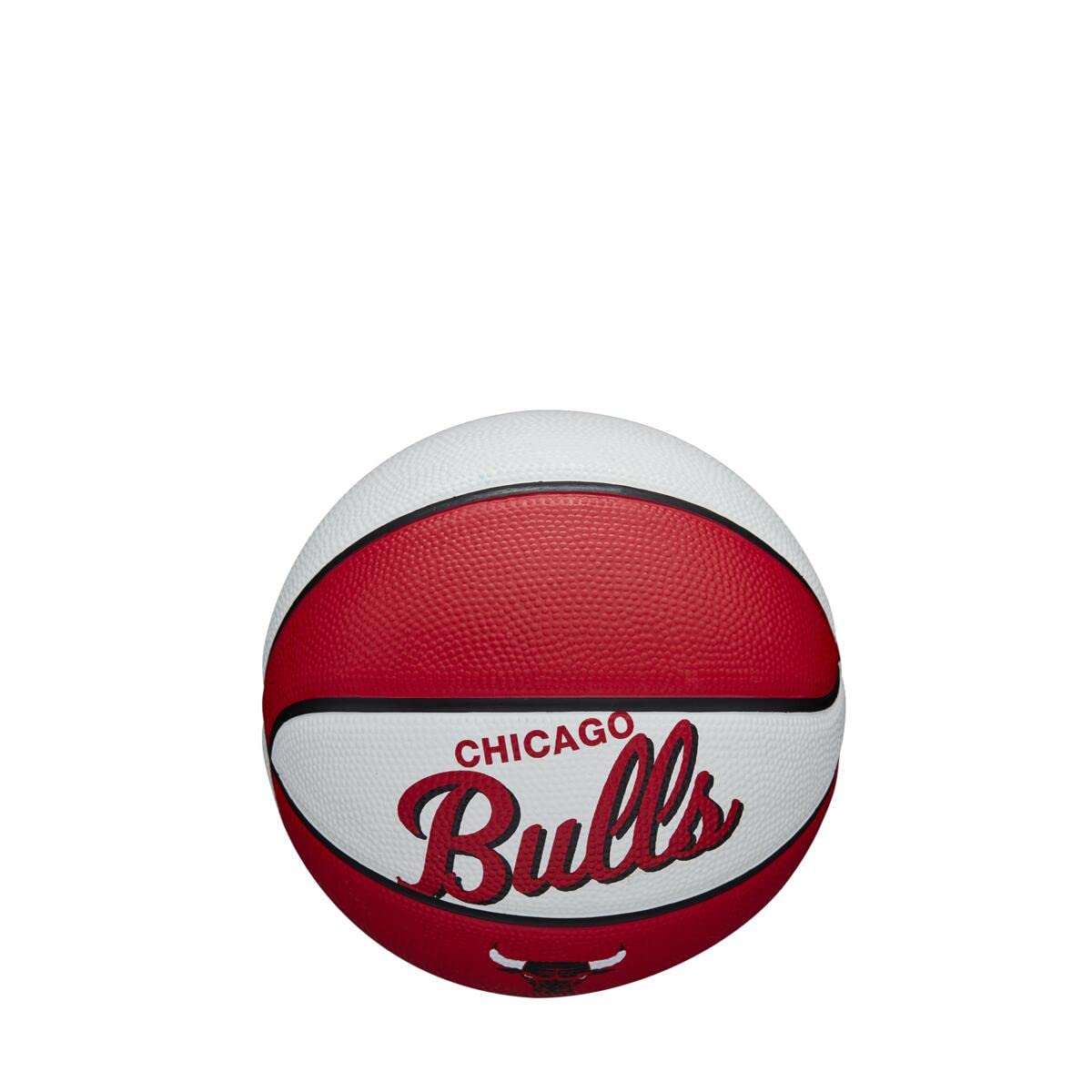 Foto 5 pulgar | Baloncesto Wilson, Equipo De La Nba, Retro, Mini Chicago Bulls - Venta Internacional.