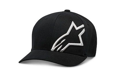 Foto 1 | Gorra Alpinestars Corp Shift 2 Curved Bill Flexfit En Blanco Y Negro - Venta Internacional.