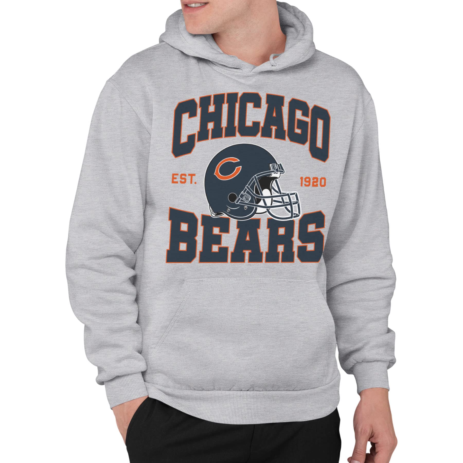 Foto 2 pulgar | Sudadera Con Capucha Junk Food Standard Team, Casco De Los Chicago Bears Nfl - Venta Internacional.