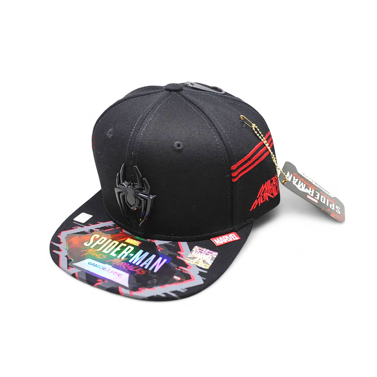 Gorra Spiderman Araña Negra Ajustable Snapback Para Hombre