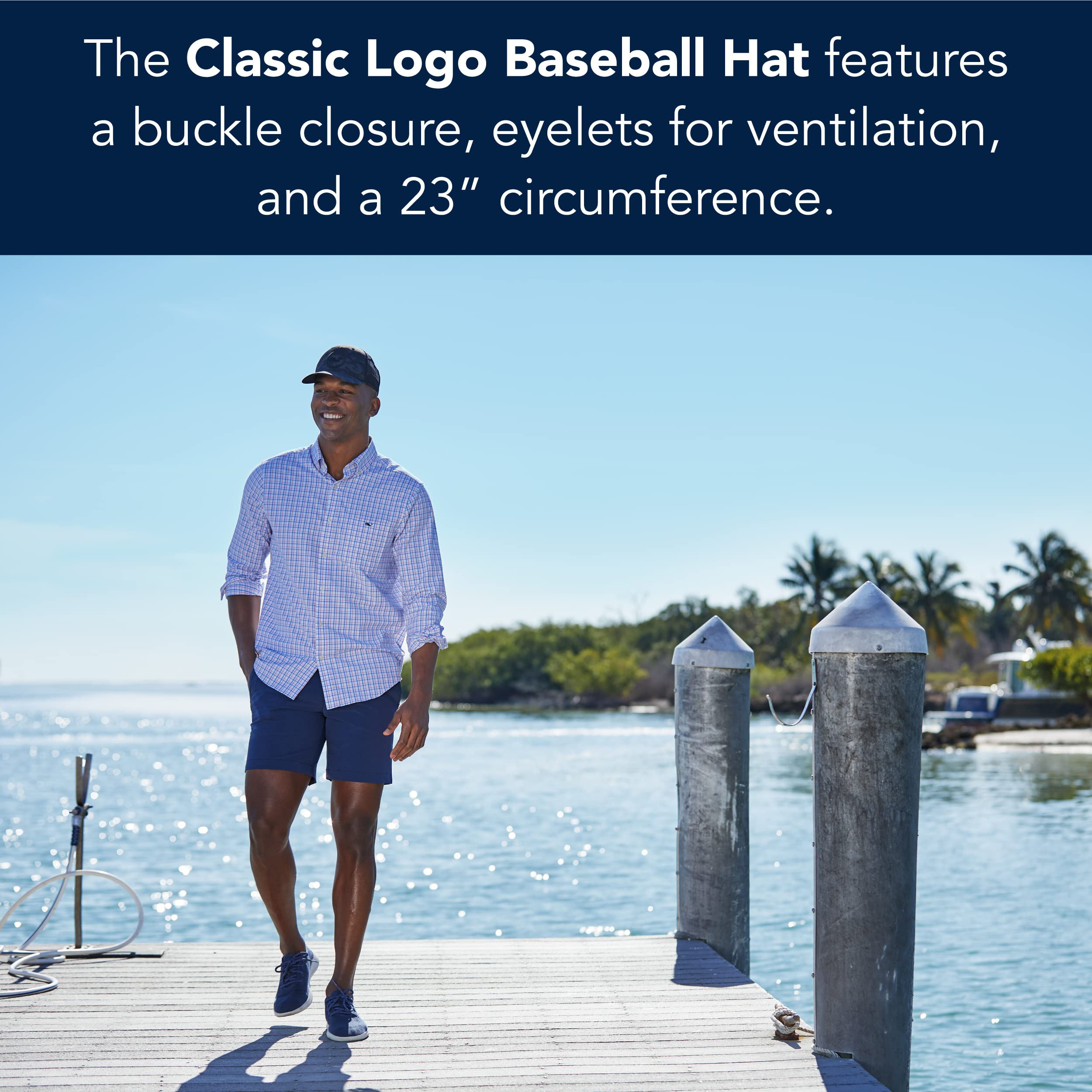 Foto 5 pulgar | Gorra De Béisbol Vineyard Vines Para Hombre Con Logotipo De Ballena Vineyard Navy - Venta Internacional.