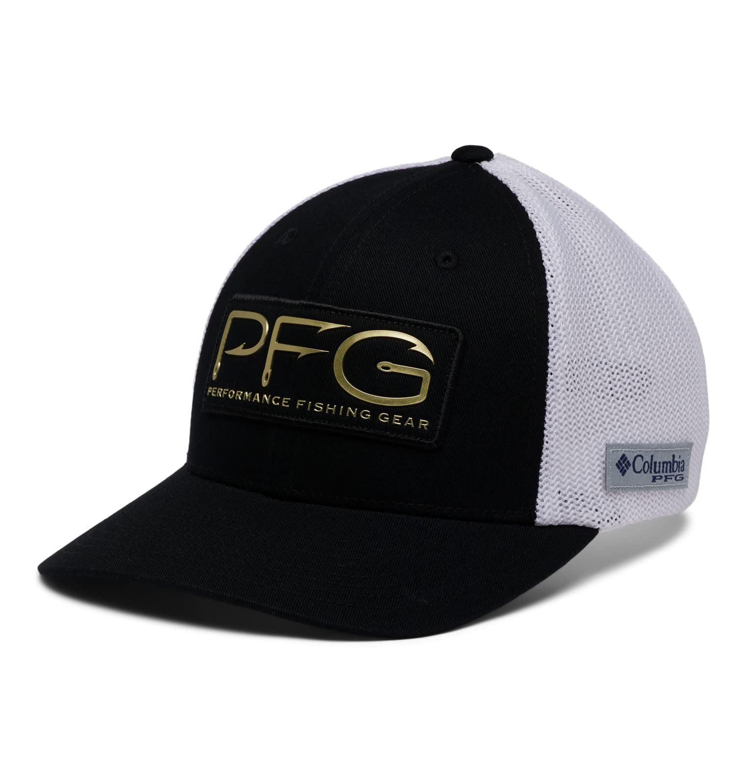 Ganchos De Malla Cap Columbia Pfg  Color Negro Y Dorado  Talla L/xl - Venta Internacional.
