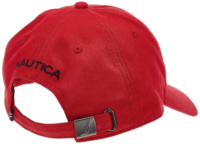 Foto 2 | Cap Nautica Tela De Sarga 6 Paneles Para Hombre Color Rojo - Venta Internacional.