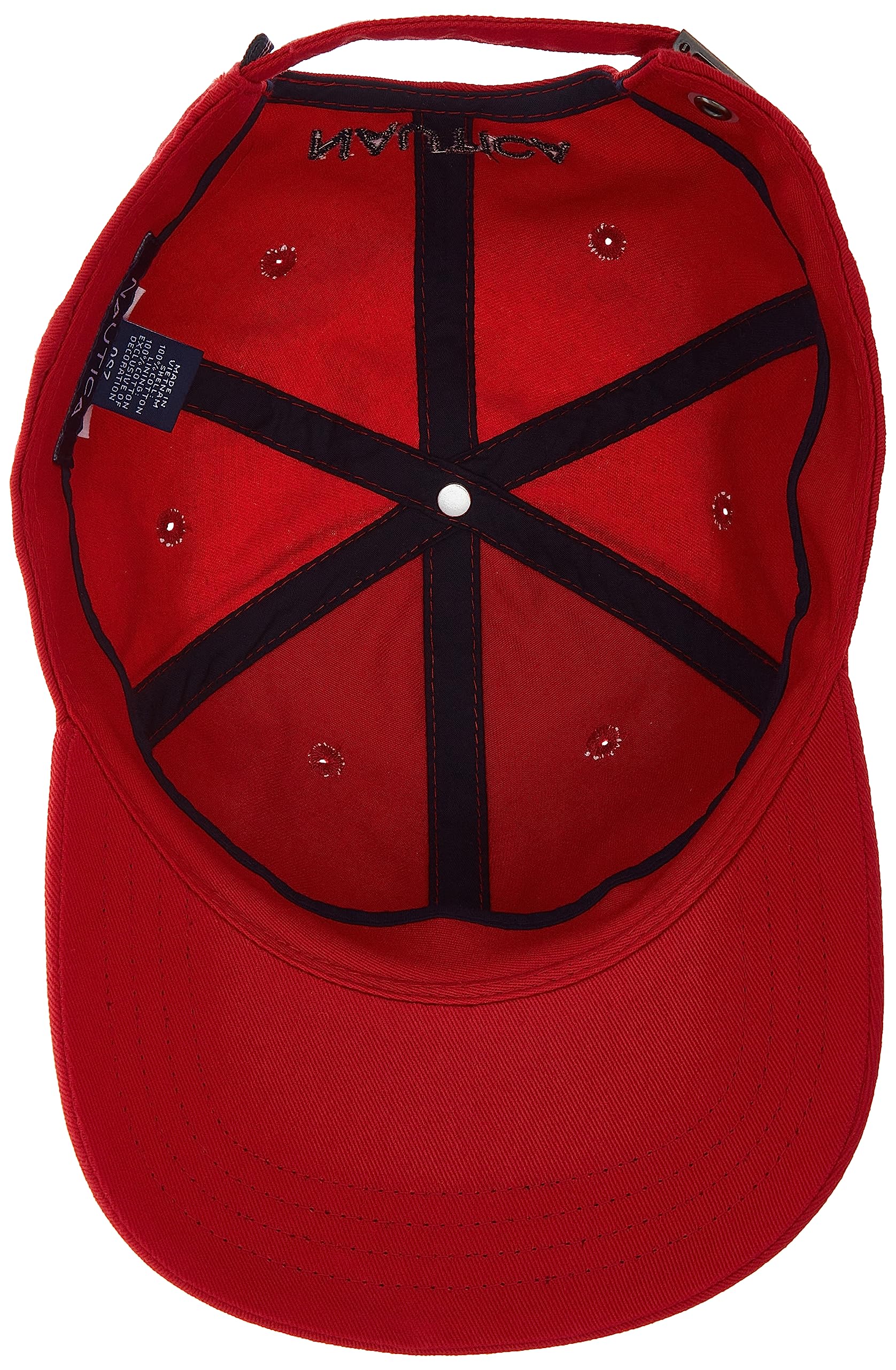 Foto 4 pulgar | Cap Nautica  Tela De Sarga  6 Paneles  Para Hombre  Color Rojo - Venta Internacional.