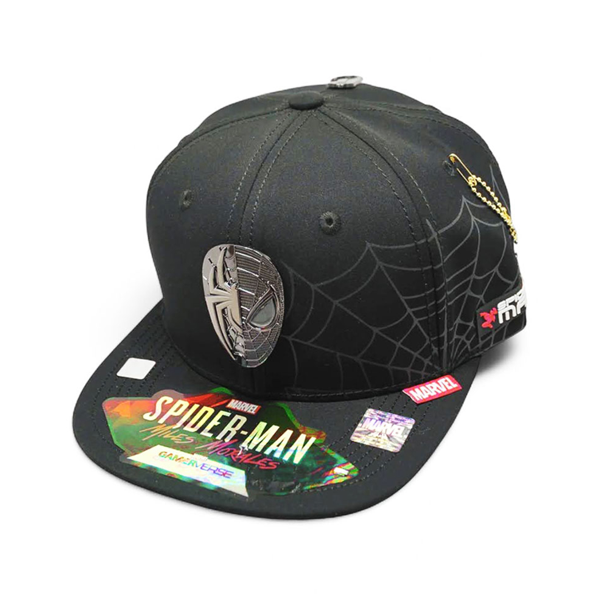 Gorra Spiderman Negra Ajustable Snapback Para Hombre