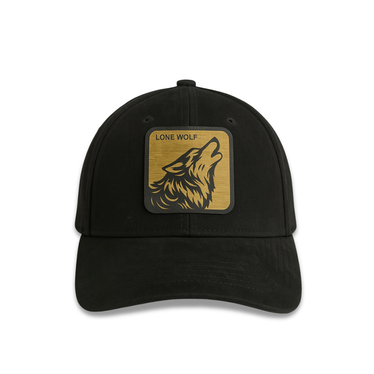 Foto 3 pulgar | Gorra Cerrada Para Hombre Knite Lobo Gamuza Negra Estilo New