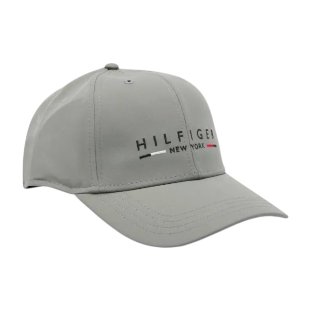 Foto 1 | Gorra Tommy Hilfiger Logo Bordado Gris Ajustable Velcro - Original