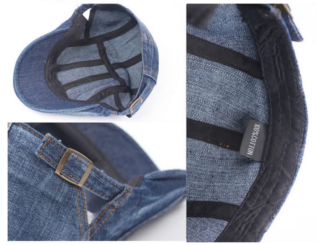 Foto 6 pulgar | Sombrero Quanhaigou  Unisex  Vaquero  Plano  Ivy Gatsby  Newsboy  Taxista - Venta Internacional.