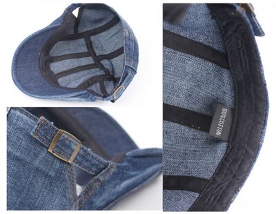 Foto 5 | Sombrero Quanhaigou Unisex Vaquero Plano Ivy Gatsby Newsboy Taxista - Venta Internacional.