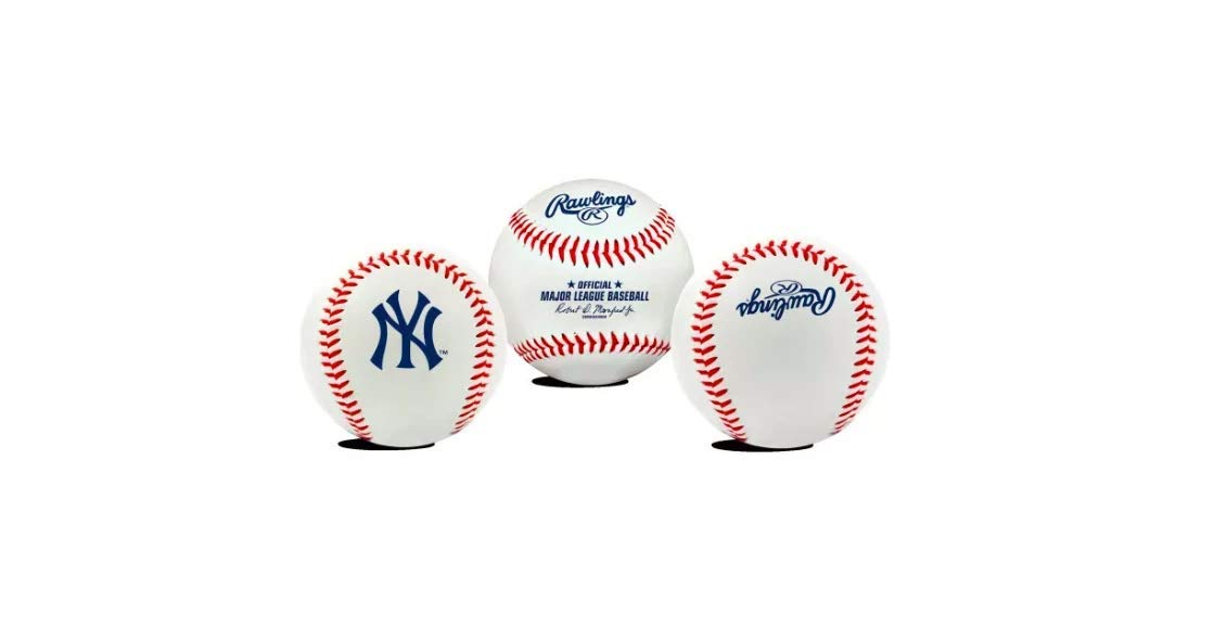 Foto 3 | Logotipo Blanco Del Equipo Baseball Rawlings Mlb De Los Yankees De Nueva York - Venta Internacional.