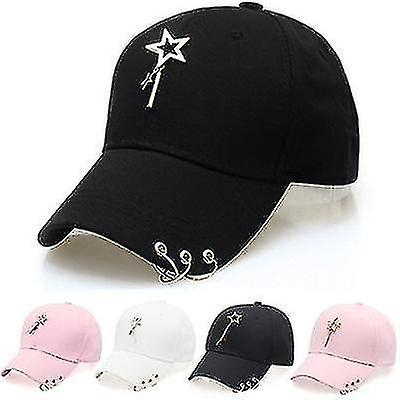 Foto 3 pulgar | Gorra De Béisbol Huoguo Gorra De Moda Coreana De Algodón Blanco - Venta Internacional.
